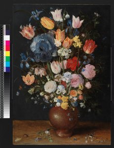 Steengoed Vaas met Bloemen, c.1607-8